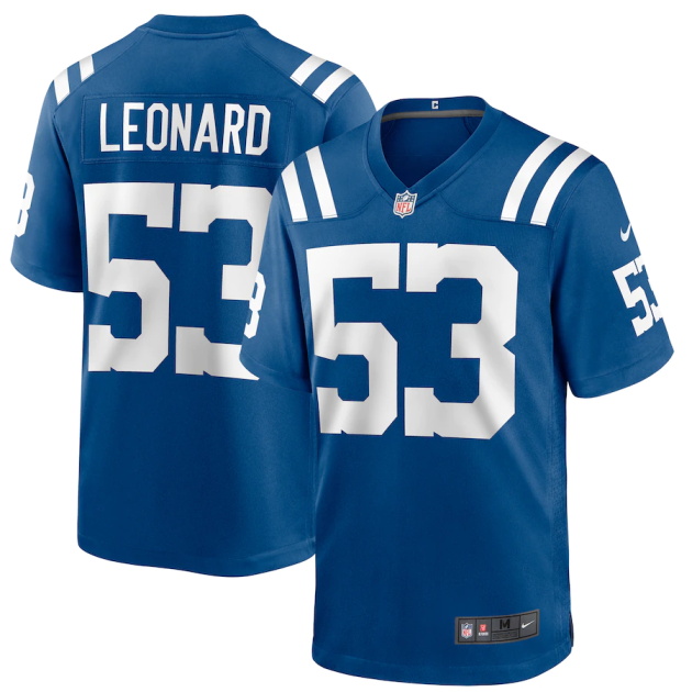 mens nike shaquille leonard royal indianapolis colts game jersey